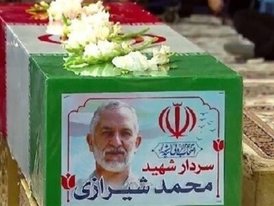 وداع باشکوه با پیکر سرلشکر شهید محمد شیرازی در حرم رضوی + تصاویر