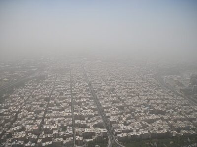 وضعیت هوای تهران امروز شنبه ۲۳ اسفند ۱۴۰۴ / شاخص آلودگی تهران ۱۲۶ شد