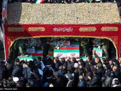 پیکر پاک شهید سردار سرلشکر صالح اسدی در شیراز تشییع شد