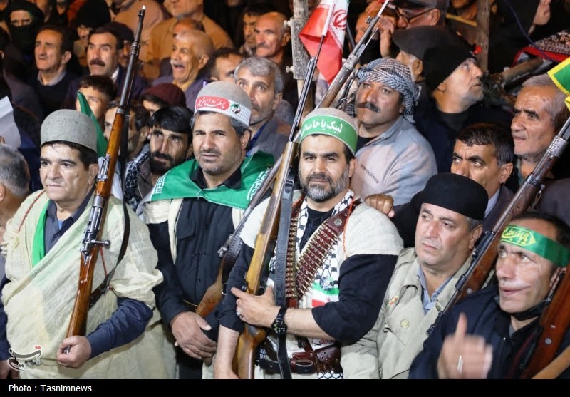 یاسوج به خروش آمد؛ مردم با تشییع 2 شهید فریاد بیعت سر دادند+تصاویر اخبار یاسوج , شهید امام خامنه ای (ره) ,