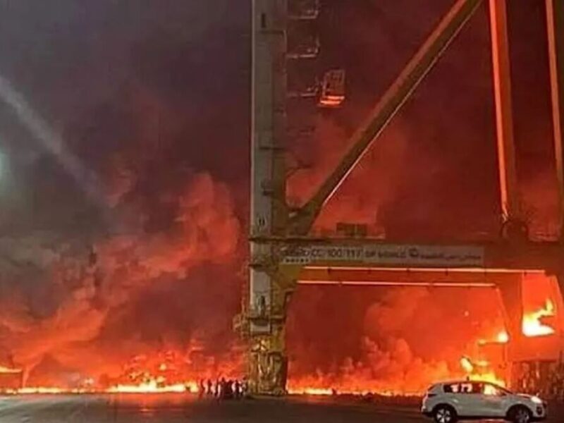 آتش‌سوزی در تأسیسات گازی حبشان امارات