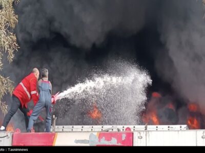 آتش‌سوزی کارخانه یونولیت‌سازی ‌گنبدکاووس کنترل شد