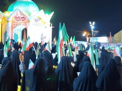 اجتماع شبانه مردمی در گناوه