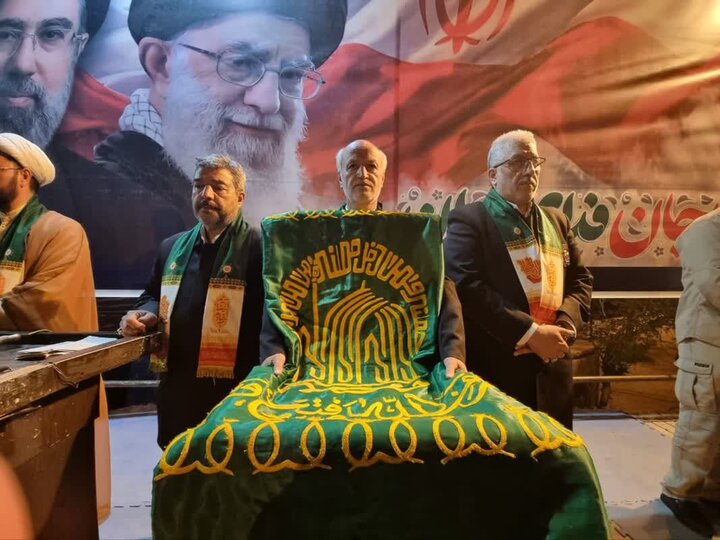 استقبال مردم ایرانشهر از کاروان خدام رضوی