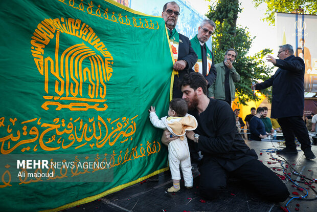 استقبال مردم دلگان از خادمان رضوی
