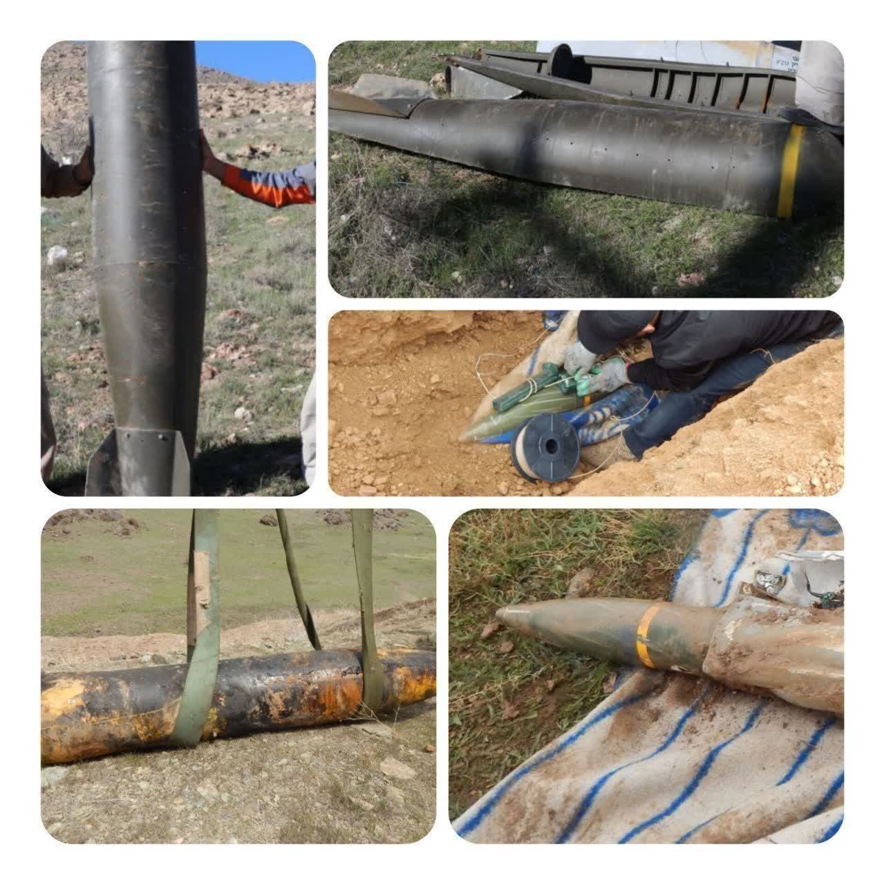 انهدام 3 موشک سنگرشکن GBU57 آمریکایی/ 9500 بمبلت خنثی ‌شد+تصاویر