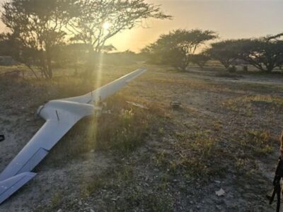 انهدام و سقوط پهپاد دشمن صهیونی-آمریکایی در سیریک