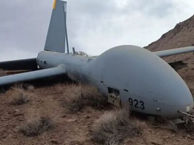 انهدام پهپاد هرمس ۹۰۰ در آسمان اندیمشک توسط سپاه