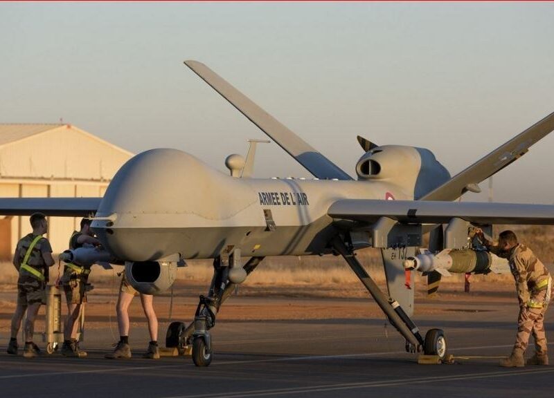 انهدام پهپاد پیشرفته MQ9 اسرائیلی در آسمان خمین