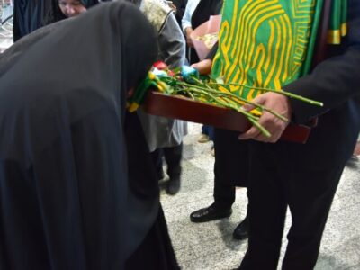 تجدید میثاق خادمیاران رضوی با شهدای نوش آباد