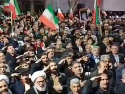 تداوم اجتماع شبانه مردم میاندوآب در خیابان