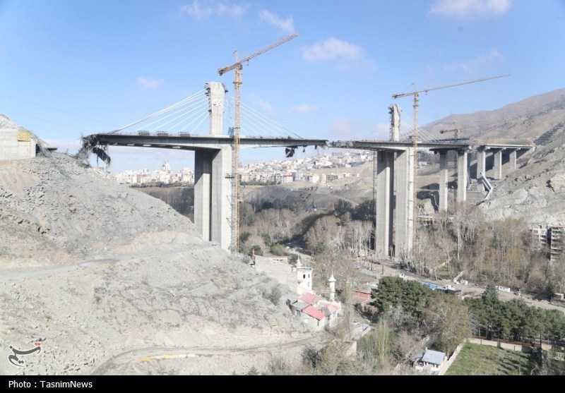 تصاویر پل B1 کرج پس از حمله آمریکایی ـ صهیونی