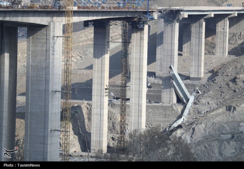 تصاویر پل B1 کرج پس از حمله آمریکایی ـ صهیونی