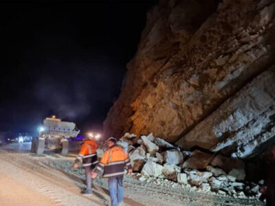 تصاویری از عملیات آواربرداری در آزادراه تهران-پردیس