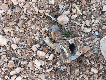 تصاویری از F35 منهدم شده آمریکایی در آسمان مرکزی ایران