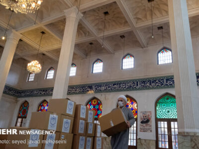 توزیع مرحله چهارم سبد کالا برای مددجویان بهزیستی