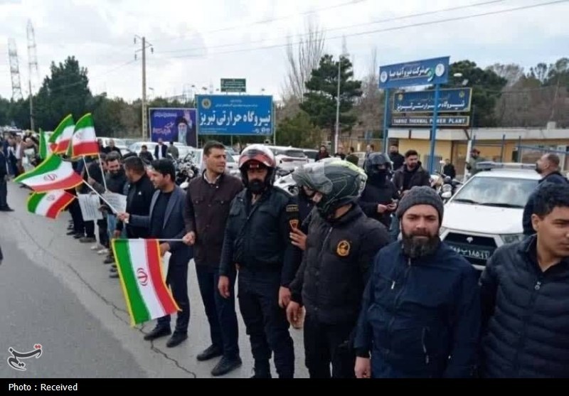 جوانان تبریز سپر نیروگاه حرارتی در تهاجم صهیونی آمریکایی به زیرساختها جنگ آمریکا و رژیم صهیونیستی علیه ایران ,