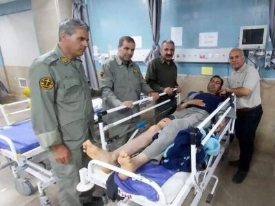 حال عمومی محیط بانان حادثه حمله یک قلاده خرس مساعد است