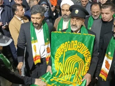 حضور خادمان رضوی در اجتماع باشکوه مردم آزادشهر