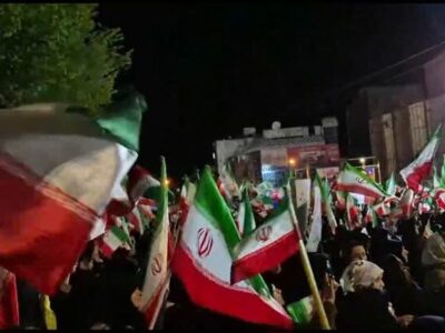 حضور پرشور مردم آزادشهر در تجمع شبانه حمایت از انقلاب