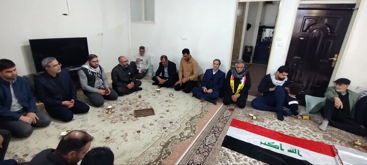 دیدار جمعی از موکب داران کشور عراق با خانواده شهیدان «سفیدپری»