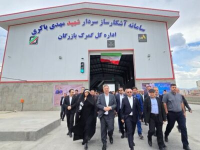 سامانه پیشرفته ایکس‌ری کامیونی شهید باکری در مرز بازرگان افتتاح شد