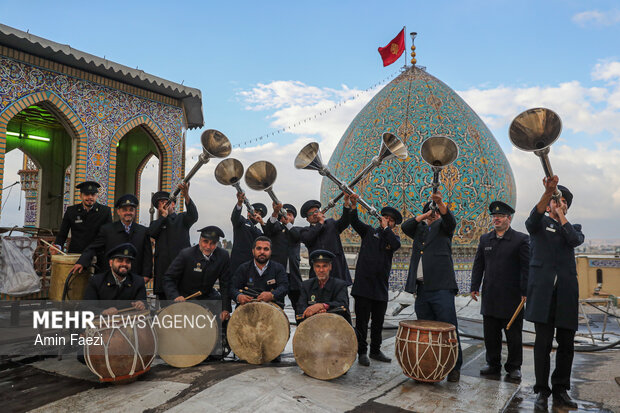 طنین ارادت؛ نوای نقاره‌ خانه حرم مطهر شاهچراغ(ع)