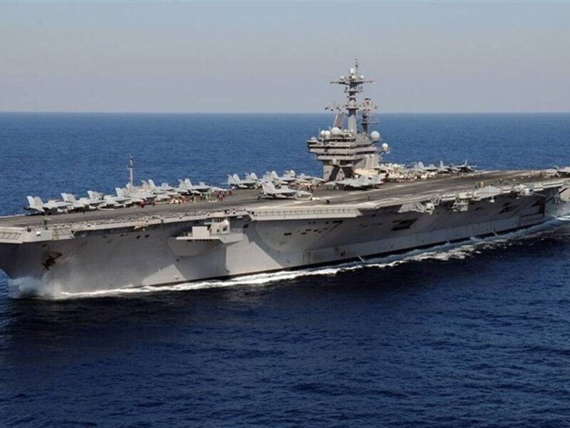 فوری / ناو هواپیمابر جرالد فورد آمریکا به ناوشکن چرچیل ملحق شد
