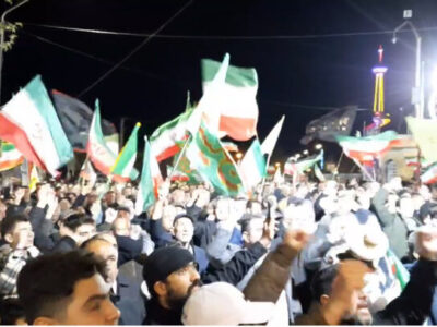 قیام شبانه مردم شهرستان های نقده وچایپاره در میدان