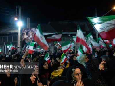 میدان‌داری مردم گرگان در شب‌های همبستگی