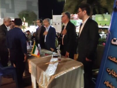 میز خدمت ادارات در تجمع شبانه مردمی بوشهر