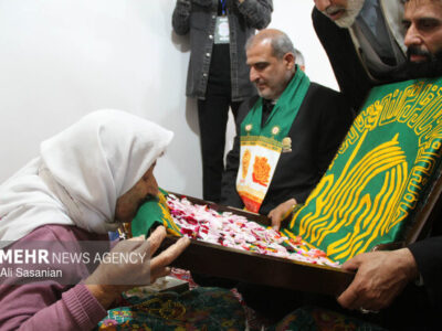 پرچم رضوی میهمان قهرمانان وطن در آستارا