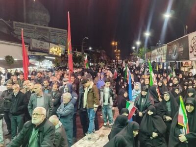 پنجاه و یکمین موج حضور مردم آستانه اشرفیه در خیابان