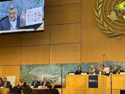 ظفرقندی در ژنو: سلامت باید پلی برای صلح باقی بماند