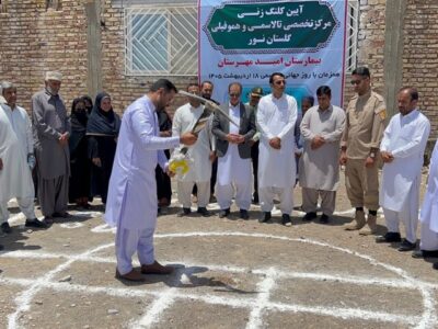 کلنگ‌زنی مرکز تخصصی تالاسمی و هموفیلی در مهرستان