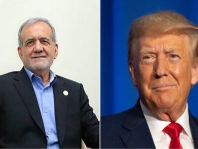 کنایه پزشکیان به ترامپ + تصویر