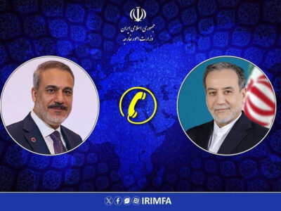 گفتگوی تلفنی عراقچی و فیدان وزرای امور خارجه ایران و ترکیه
