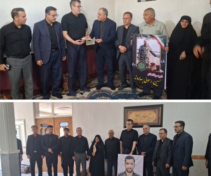 دیدار رئیس دانشگاه علوم پزشکی لرستان با خانواده شهدای جنگ رمضان