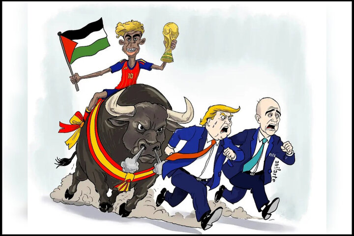 اشک‌ها و لبخندهای جام جهانی در کاریکاتورها؛ ترامپ و فلسطین سوژه شدند