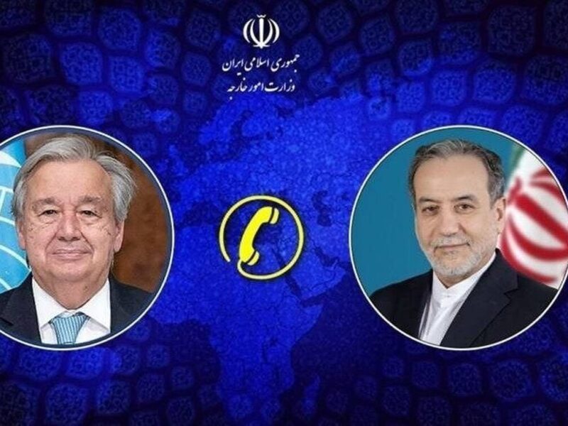 جزئیات تماس تلفنی دبیرکل سازمان ملل متحد با وزیر امور خارجه کشورمان