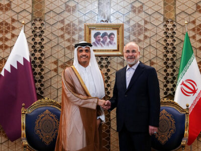 دیدار نخست وزیر قطر با قالیباف