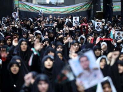 مراسم عزاداری اربعین هیأت‌های دانشجویی در جوار محل شهادت رهبر انقلاب