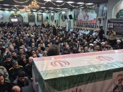 پیکر مطهر سردار ظریفی در بهشت رضای مشهد آرام گرفت