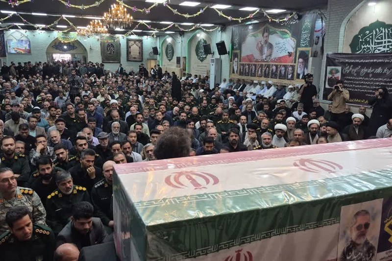 پیکر مطهر سردار ظریفی در بهشت رضای مشهد آرام گرفت